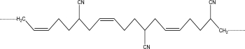 Give the repeating unit for the following polymer.