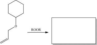 Give the product of the following radical polymerization.  