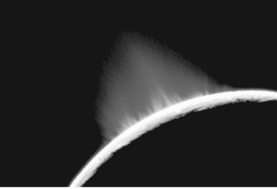 <strong>Based on the photo shown below, this moon: </strong> A) is geologically active B) is possibly geologically active C) was geologically active in the past but is no longer active D) is geologically dead E) More information is needed before any conclusion can be made.