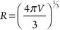 <strong>The volume of a sphere is related to its radius by the formula . Using algebra to invert this formula, we find that:</strong> A) B) C) D) E)
