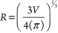 <strong>The volume of a sphere is related to its radius by the formula . Using algebra to invert this formula, we find that:</strong> A) B) C) D) E)