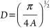 <strong>The area of a circle is related to its diameter by the formula . Using algebra to invert this formula, we find that:</strong> A) B) C) D) E)