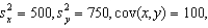 Given that   and n = 6, the standard error of estimate is: