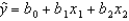 A multiple regression model has the form . The coefficient b<sub>1</sub> is interpreted as the change in the average value of y per unit change in ________ holding ________ constant.