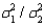When comparing two population variances, we use the ratio rather than the difference .