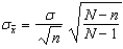 Number of Fish Tanks: The following data give the number of fish tanks owned for a population of 4 families. -A sample of size 2 is drawn at random from the population. Use the formulas and to calculate the mean and the standard deviation of the sampling distribution of the sample means.