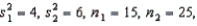 <strong>Given the information: the number of degrees of freedom that should be used in the pooled variance t-test is:</strong> A) 40 B) 38 C) 15 D) 25
