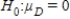 <strong>In testing for a mean difference the null hypothesis is:</strong> A) B) C) D)None of these choices.