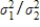 When comparing two population variances,we use the ratio rather than the difference .