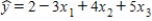 <strong>For the following multiple regression model: ,a unit increase in x<sub>1</sub>,holding x<sub>2</sub> and x<sub>3</sub> constant,results in:</strong> A)a decrease of 3 units on average in the value of y. B)an increase of 8 units in the value of y. C)an increase of 3 units on average in the value of y. D)None of these choices.