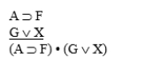 The following argument is an instance of one of the five inference forms MP, MT, HS, DS, Conj.Identify the form.