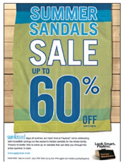 FIGURE 12-11 -What type of discount can Payless offer its channel members to sell sandals (Figure 12-11 above) during the winter months?