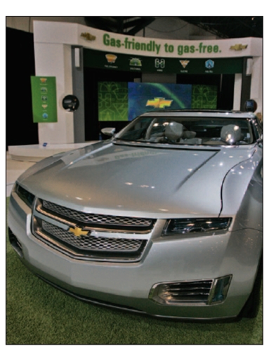 <strong>FIGURE 11-3 According to the text, the electric automobiles made by General Motors (see Figure 11-3 above) are in which stage of the product life cycle?</strong> A)growth B)decline C)harvest D)maturity E)introduction