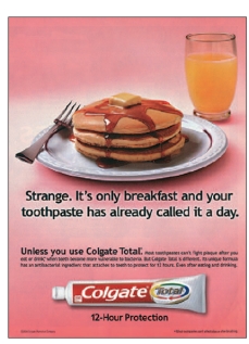 FIGURE 5-9 -In Figure 5-9 above, what approach did Colgate marketers use to encourage consumer towards its product?