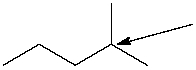<strong>How many hydrogen atoms are connected to the indicated carbon atom? </strong> A) one B) two C) three D) four E) none