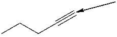 <strong>How many hydrogen atoms are connected to the indicated carbon atom? </strong> A) one B) two C) three D) four E) none