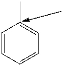 <strong>How many hydrogen atoms are connected to the indicated carbon atom? </strong> A) one B) two C) three D) four E) none