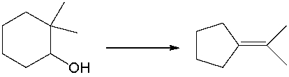 <strong>For the following equation, how many hydrogen atoms are added or lost? </strong> A) added one B) added two C) lost one D) lost two E) no change