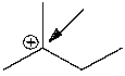 <strong>How many hydrogen atoms are connected to the indicated carbon atom? </strong> A) one B) two C) three D) four E) none