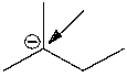 <strong>What is the formal charge on the indicated carbon atom? </strong> A) -2 B) -1 C) 0 D) +1 E) +2