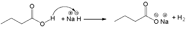<strong>The following reaction mechanism contains mistakes. Which of the following statements correctly describes the curved arrows consistent with the reaction? </strong> A) The curved arrow should start at the carbonyl oxygen atom B) The curved arrow should start at the hydride, go to the hydrogen connected to oxygen and a second arrow should start from the O-H covalent bond and go to the oxygen C) The curved arrow should start at the oxygen atom of the OH D) There should be two more arrows