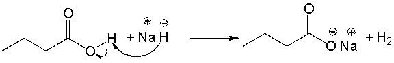 <strong>The following reaction mechanism contains mistakes. Which of the following statements correctly describes the curved arrows consistent with the reaction? </strong> A) The curved arrow should start at the carbonyl oxygen atom B) The curved arrow should start at the hydride, go to the hydrogen connected to oxygen and a second arrow should start from the O-H covalent bond and go to the oxygen C) The curved arrow should start at the oxygen atom of the OH D) There should be two more arrows