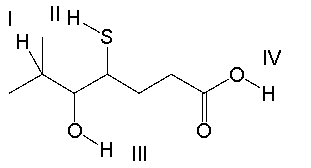 <strong>Which of the indicated protons is most acidic? </strong> A) I B) II C) III D) IV E) All of these
