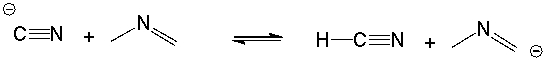 <strong>For the following acid-base reaction, predict which side of the equilibrium is favored. </strong> A) favor right side B) favor left side C) neither