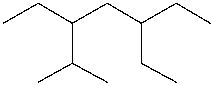 <strong>What is the IUPAC name of the following compound? </strong> A) 3-isopropyl-5-ethylheptane B) 2-methyl-3-ethyl-5-ethylheptane C) 3,5-diethyl-2-methylheptane D) 2-methyl-3,5-diethylheptane