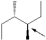 <strong>Which of the following is a Newman projection for the following compound as viewed down the indicated bond in the conformation shown? </strong> A) I B) II C) III D) IV