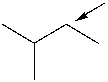 <strong>Which of the following is the highest energy conformer of the following compound looking down the indicated bond? </strong> A) I B) II C) III D) IV
