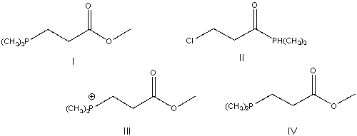 <strong>Predict the product for the following reaction. </strong> A) I B) II C) III D) IV E) None of these
