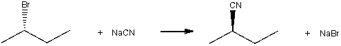 <strong>Draw the transition state for the following S<sub>N</sub>2 reaction. </strong> A) I B) II C) III D) IV
