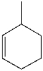 <strong>Identify the IUPAC name for the following compound. </strong> A) 1-methyl-2-cyclohexene B) 2-methylcyclohexene C) 3-methylcyclohexene D) 1-methyl-5-cyclohexene