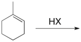 <strong>Which of the structures shown depicts the most stable carbocation intermediate formed in the hydrohalogenation reaction shown?    </strong> A) I B) II C) III D) IV E) V <div style=padding-top: 35px> 