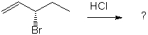 <strong>What is the expected major product(s) of HCl addition to the alkene below?    </strong> A) II B) II and III C) I and IV D) V E) I and II <div style=padding-top: 35px> 