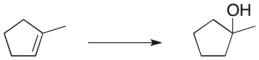 <strong>What would be the optimal conditions to effect the following synthesis?  </strong> A) dilute aqueous H<sub>2</sub>SO<sub>4</sub> B) concentrated H<sub>2</sub>SO<sub>4</sub> C) dilute aqueous HBr D) concentrated HBr <div style=padding-top: 35px> 