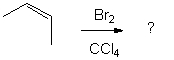 Which of the statements is most correct regarding the products expected from the halogenation reaction shown below?