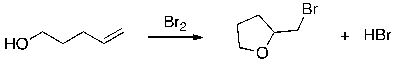 For the following equation, provide a detailed step-wise mechanism showing the electron flow using the curved arrow formalism. SHAPE \* MERGEFORMAT