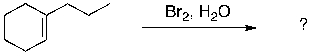For the following reaction draw out the expected major organic product(s). Include regiochemical and/or stereochemical details as relevant, and provide a short justification for the product(s) drawn.