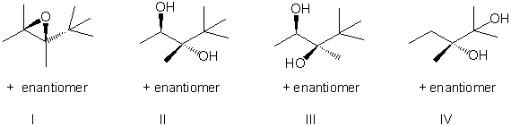 For the reaction sequence below, identify the expected major products.