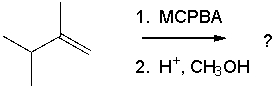 What is the major product for the following reaction sequence?