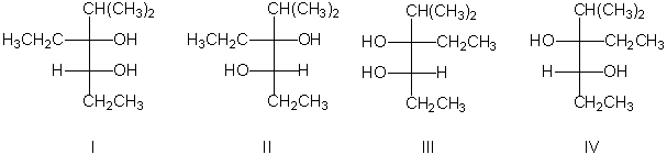 For the following dihydroxylation reaction which of the following statements is correct regarding the expected products?