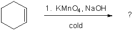 Identify the expected major organic product resulting from the following reaction sequence.