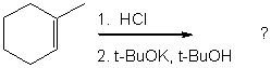What is the expected major product of the following reaction sequence?