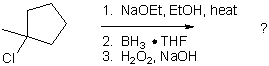 What is the expected major product of the following reaction sequence?