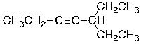 <strong>What is the IUPAC name for the molecule shown below? </strong> A) 1,1-diethyl-2-pentyne B) 3-(1-butynyl)pentane C) 5-ethyl-3-octyne D) 3-ethyl-4-heptyne E) 5-ethyl-3-heptyne