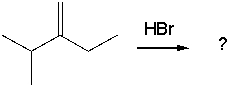 <strong>Predict the major product(s) for the following reaction. </strong> A) I B) II C) III D) IV E) I, III, and IV