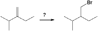 <strong>Select the best reagents for the reaction below. </strong> A) HBr B) Br<sub>2</sub>/h \upsilon C) Br<sub>2</sub>/ROOR D) HBr/ROOR E) h \upsilon /NBS
