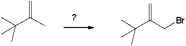 <strong>Select the best reagents for the reaction below. </strong> A) HBr B) Br<sub>2</sub>/h \upsilon C) Br<sub>2</sub>/ROOR D) HBr/ROOR E) h \upsilon /NBS
